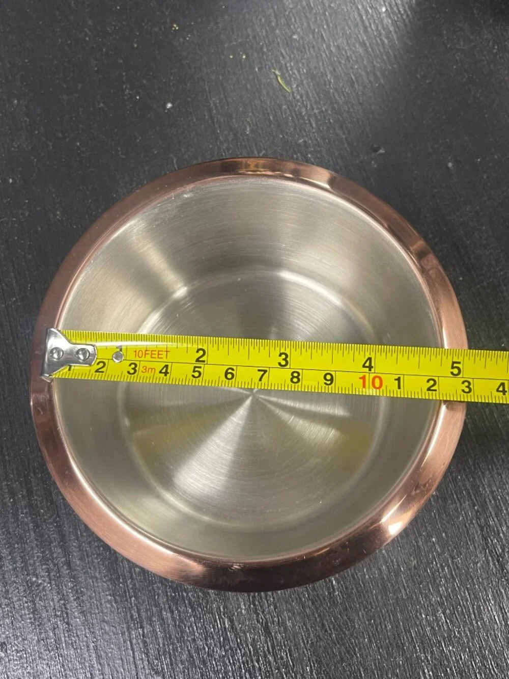 Williams Sonoma Stainless Copper Wine Coaster NWT